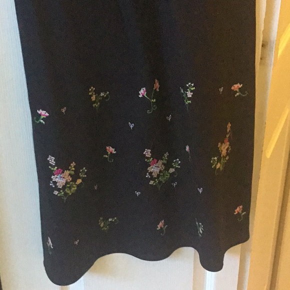 Carole Little Linen cross-stitch detailed dress - Picture 3 of 5